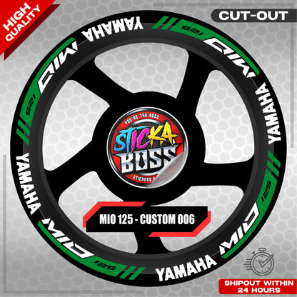 MIO 125  MAG STICKER SET  ( 2 MAGS ) - CUSTOM 006 | VINYL WATERPROOF CUT-OUT DECALS