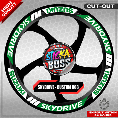 SKYDRIVE MAG STICKER SET ( 2 MAGS ) - CUSTOM 003 | VINYL WATERPROOF CUT-OUT DECALS