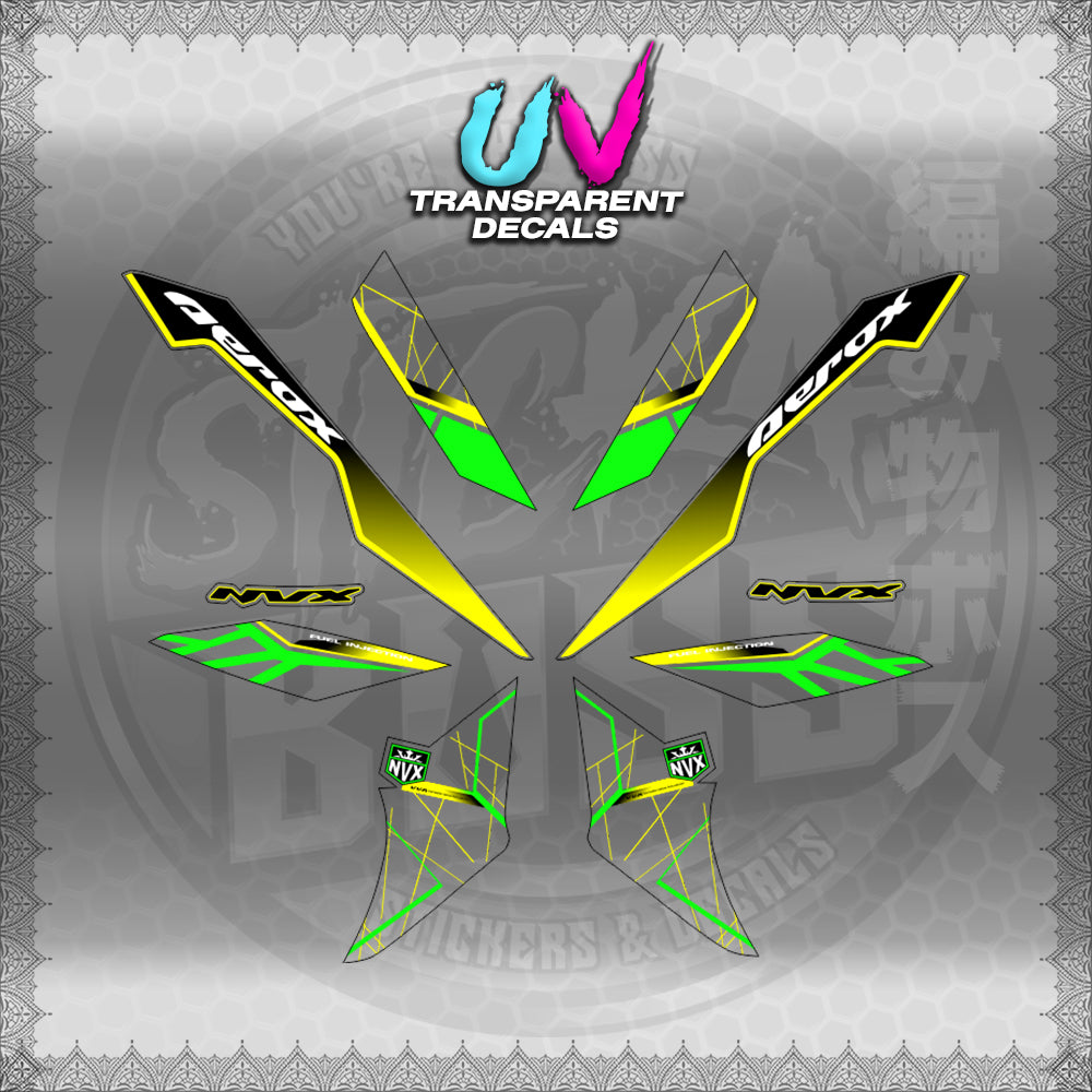 【PREMIUM UV PRINT】TRANSPARENT AEROX V3 ALPHA TURBO INDO-MALAYSIAN (AV3MAMABO)【WITH FREEBIES】