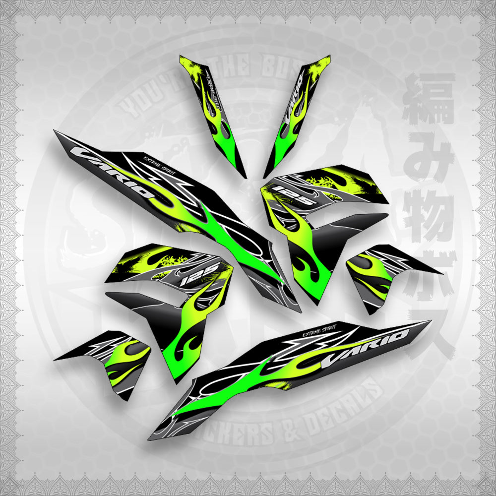 STICKER DECALS for CLICK 125 V3 MALAY CONCEPT (CV3TRXFIFL) By STICKABOSS (SOFIE LAMINATED WATERPROOF)