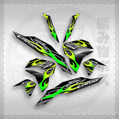 STICKER DECALS for CLICK 125 V3 MALAY CONCEPT (CV3TRXFIFL) By STICKABOSS (SOFIE LAMINATED WATERPROOF)