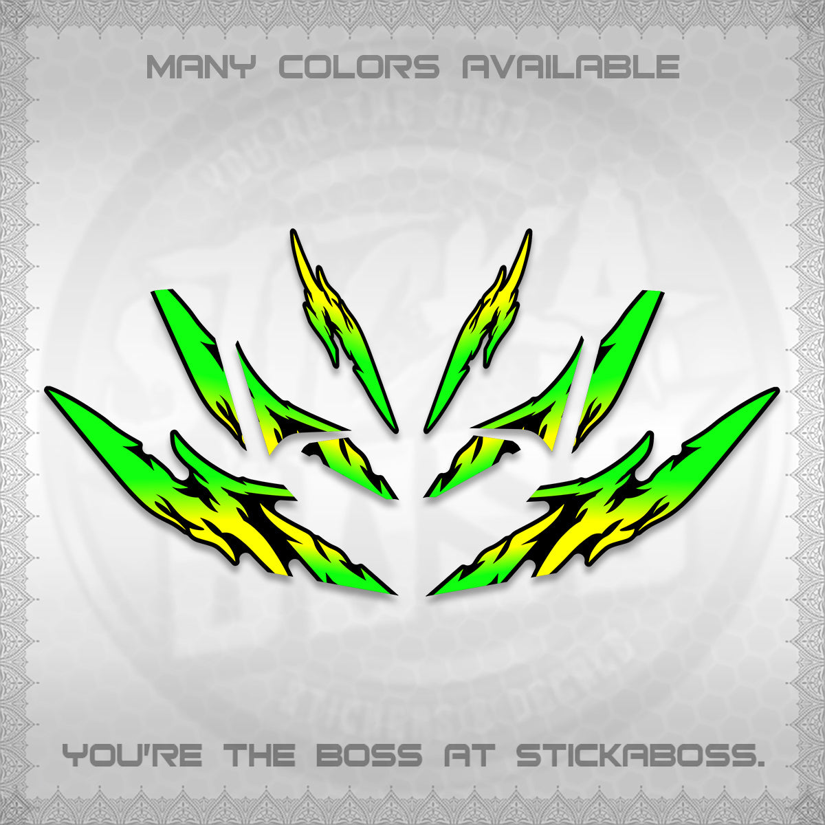 CLICK 125 V4 VARIO DECALS (2026 TAMIYA-STYLE RACING DESIGN) STICKER KITS By STICKABOSS