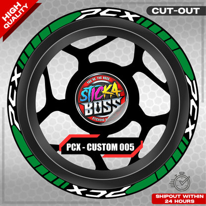 PCX 150 / 160 MAGS STICKER SET  ( 2 MAGS ) - CUSTOM 005 | VINYL WATERPROOF CUT-OUT DECALS