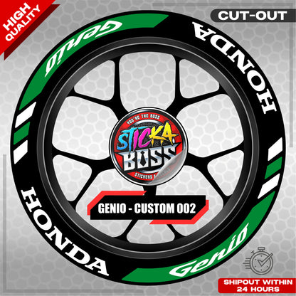 GENIO MAG STICKER SET ( 2 MAGS ) - CUSTOM 002 | VINYL WATERPROOF CUT-OUT DECALS