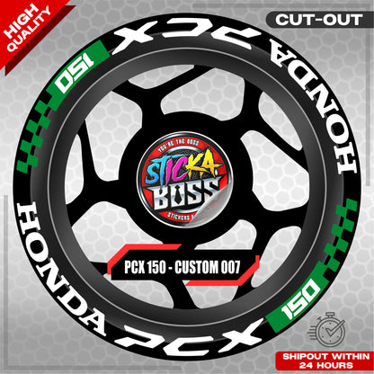 PCX 150 MAG STICKER SET ( 2 MAGS ) - CUSTOM 007 | VINYL WATERPROOF CUT-OUT DECALS