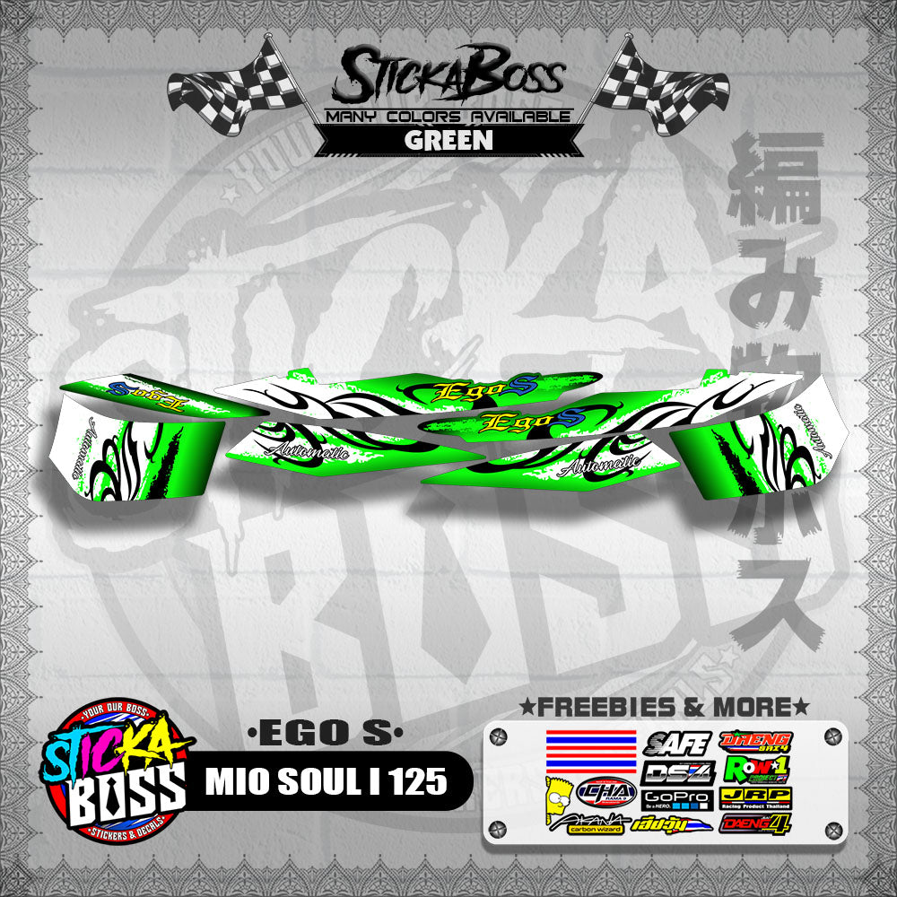 MIO SOUL I 125 DECALS ( EGO S )【WITH FREEBIES】
