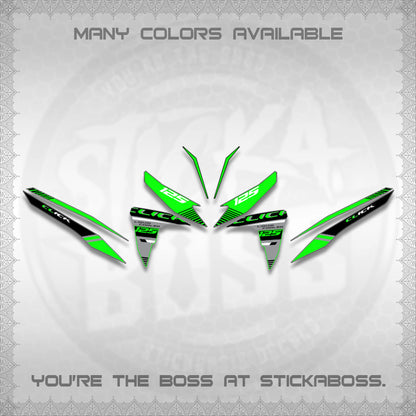 CLICK 125 V2 DECALS (2026 LIQUID COOLED DESIGN)STICKER DECALS BY STICKABOSS