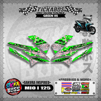 MIO I 125 STICKER DECALS ( SAKURA INSPIRED )【WITH FREEBIES】