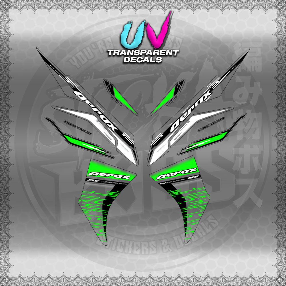 【PREMIUM UV PRINT】TRANSPARENT AEROX V3 ALPHA TURBO INDO (AV3NESTEDMA)【WITH FREEBIES】