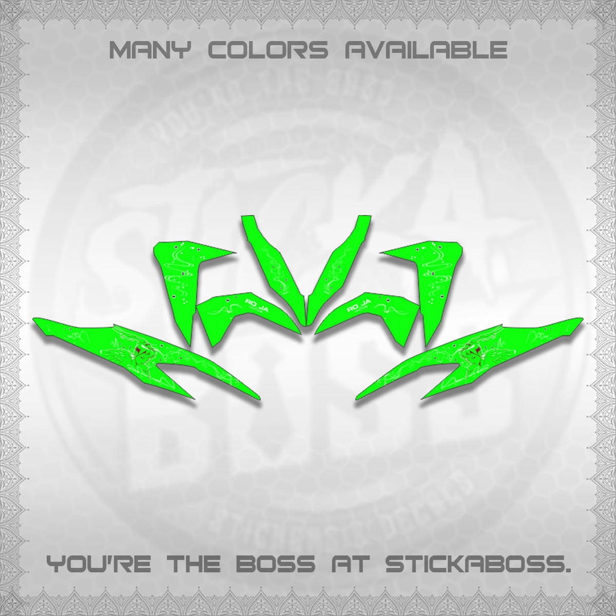 CLICK V2 DECALS (2F&2F 2026 DESIGN)STICKER DECALS BY STICKABOSS