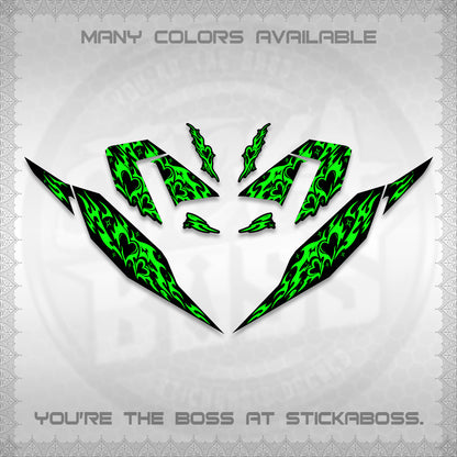 CLICK 125 V4 DECALS (2026 TRIBAL HEART DESIGN) STICKER KITS BY STICKABOSS
