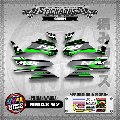 NMAX V2 MALAYSIAN STICKER DECALS ( PILIHAN WARNA )【WITH FREEBIES】