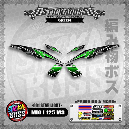 MIO I 125 M3 STICKER DECALS ( 001 STAR LIGHT )【WITH FREEBIES】