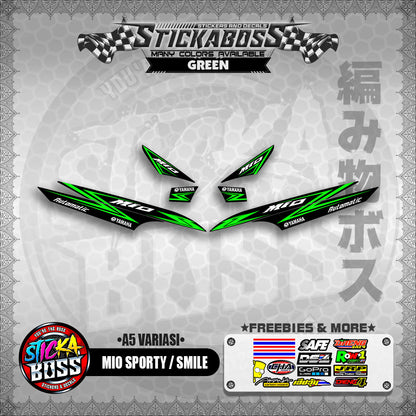 MIO SPORTY / SMILE INDO STICKER DECALS ( A5 VARIASI )【WITH FREEBIES】