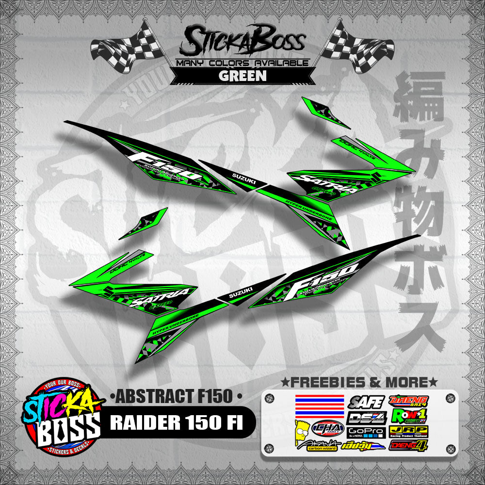 RAIDER 150 FI DECALS ( ABSTRACT F150 )【WITH FREEBIES】