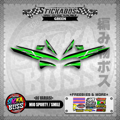MIO SPORTY / SMILE INDO STICKER DECALS ( A6 VARIASI )【WITH FREEBIES】