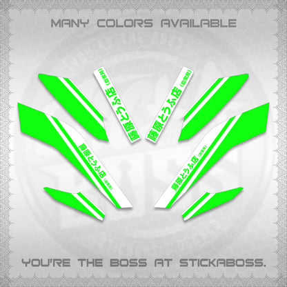 NMAX V2 FOR WHITE DECALS (TRUENO STYLE DESIGN) STICKER KITS By STICKABOSS