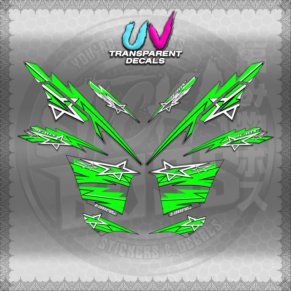 【PREMIUM UV PRINT】TRANSPARENT AEROX V3 ALPHA TURBO INDO (AV3STST01)【WITH FREEBIES】