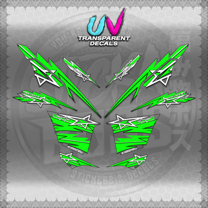 【PREMIUM UV PRINT】TRANSPARENT AEROX V3 ALPHA TURBO INDO (AV3STST01)【WITH FREEBIES】