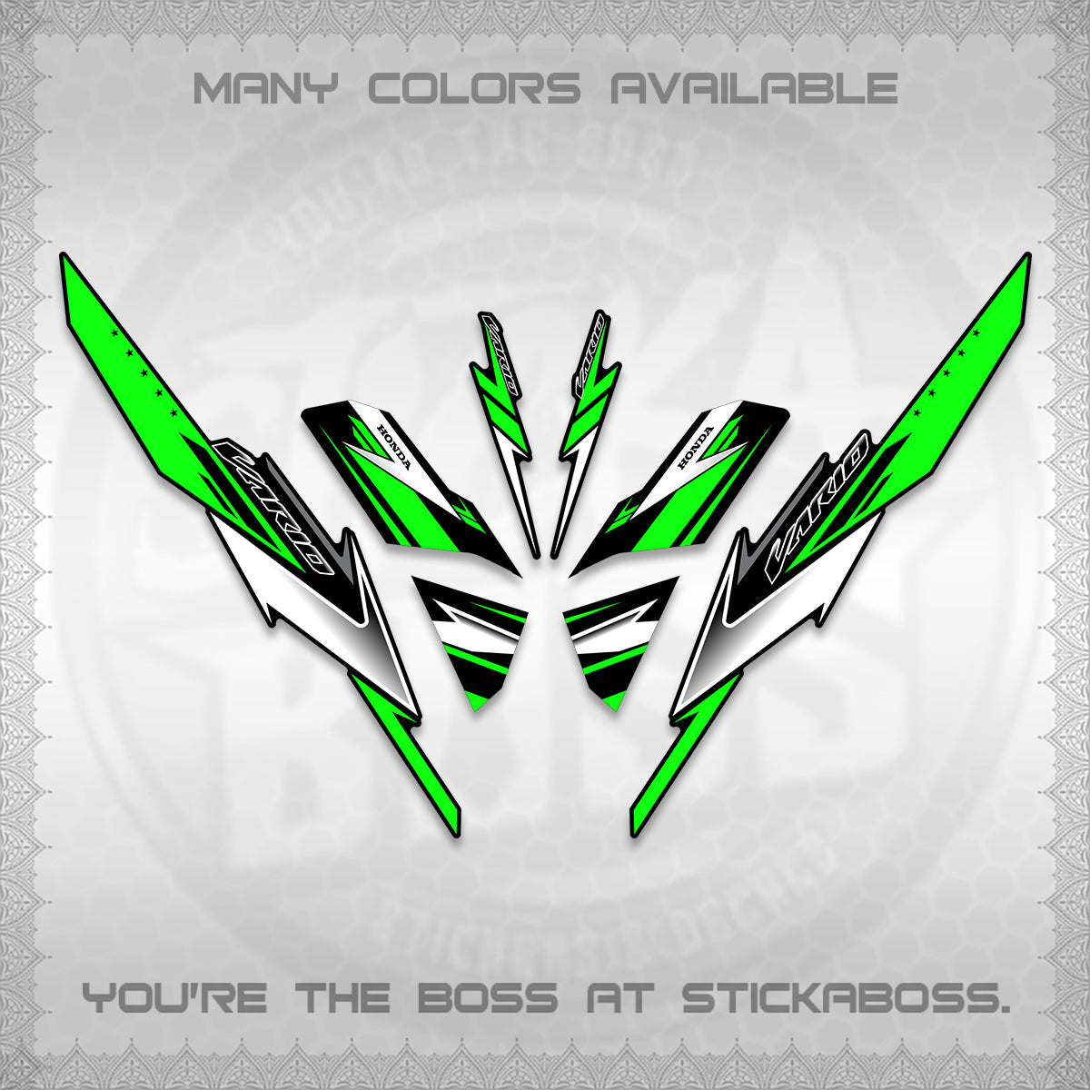 CLICK 125 V3 VARIO DECALS (2023 CUSTOM STYLE 01) STICKER KITS By STICKABOSS