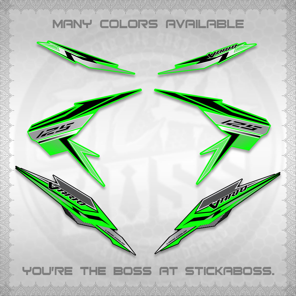 CLICK V2 VARIO DECALS (ATLAS APPOLO) STICKER DECALS By STICKABOSS