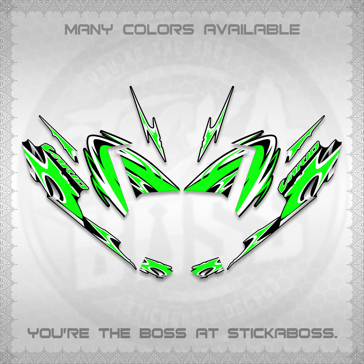 CLICK 125 V4 VARIO STRIPING DECALS (2026 NEW LED DESIGN) STICKER DECALS By STICKABOSS
