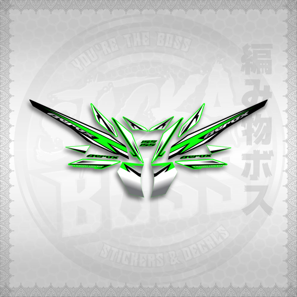 STICKER DECALS for AEROX 155 V2 MALAYSIAN (AV220SHCO) By STICKABOSS (SOFIE LAMINATED WATERPROOF)