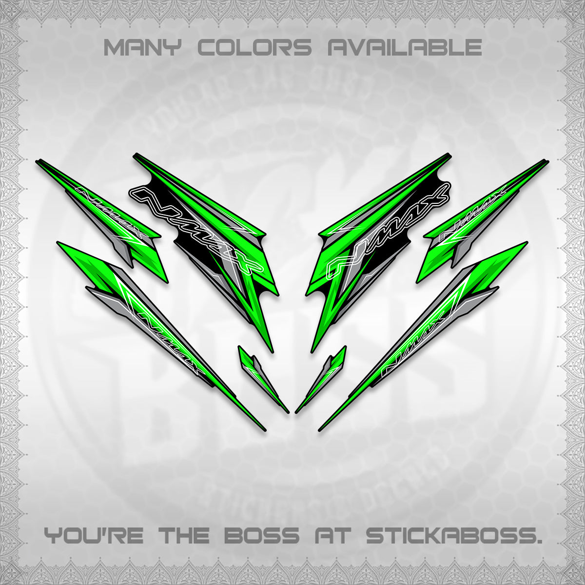 NMAX V2 DECALS (2024 NM 00-A1 STYLE) STICKER DECALS By STICKABOSS