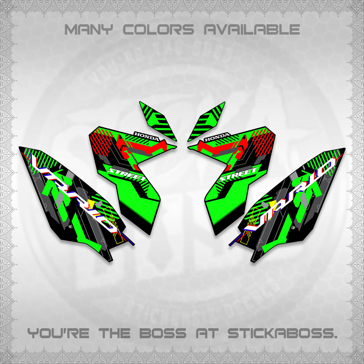 CLICK 125 V3 VARIO DECALS (2026 STREET STYLE EDITION) STICKER DECALS By STICKABOSS