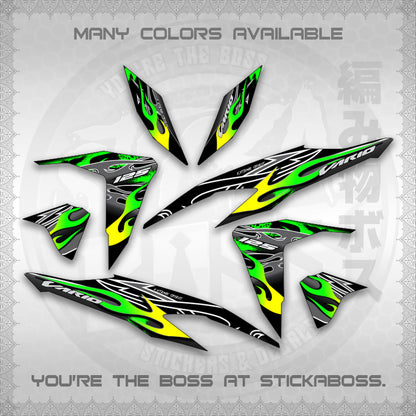 CLICK 125 V2 MALAY CONCEPT ( TRIBAL X FIRE CUSTOM ) STICKER DECALS By STICKABOSS