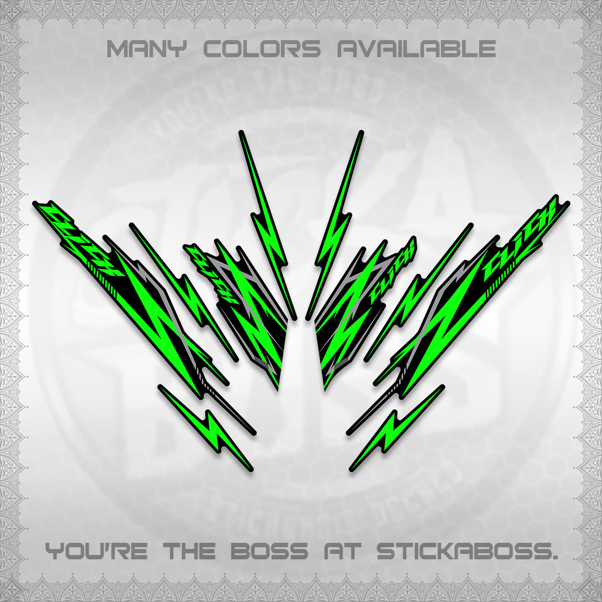 CLICK 125 V2 INDO DECALS (2024 CL 00-A8 STYLE) STICKER KITS By STICKABOSS