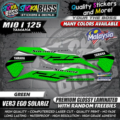 Mio i 125 Malaysian Decals ( Ver3 Ego Solariz )【WITH FREEBIES】Malaysia Concept