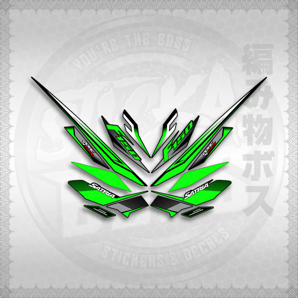 STICKER DECALS for RAIDER 150 FI THAI (RFISATH03DE) By STICKABOSS (SOFIE LAMINATED WATERPROOF)