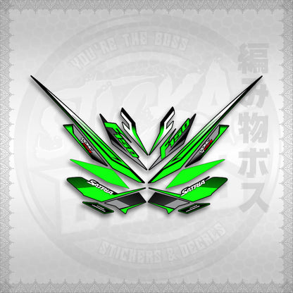 STICKER DECALS for RAIDER 150 FI THAI (RFISATH03DE) By STICKABOSS (SOFIE LAMINATED WATERPROOF)