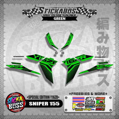 SNIPER 155 MALAYSIAN DECALS ( SPECIAL EDITION Y16ZR )【WITH FREEBIES】 MALAYSIA CONCEPT