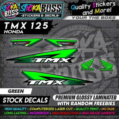 Honda TMX 125 Alpha (Stock Decals)【PREMIUM GLOSSY LAMINATED】