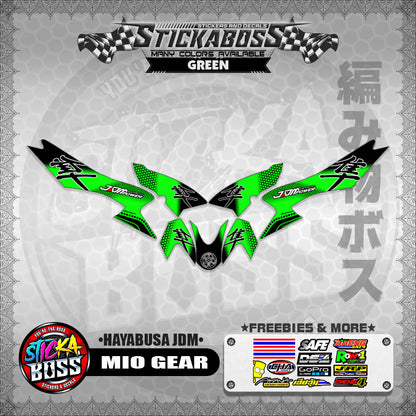 MIO GEAR STICKER DECALS ( HAYABUSA JDM )【WITH FREEBIES】