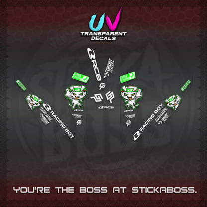 CLICK V2 UV TRANSPARENT DECALS (2026 RACE ZOMBIE DESIGN)STICKER DECALS By STICKABOSS