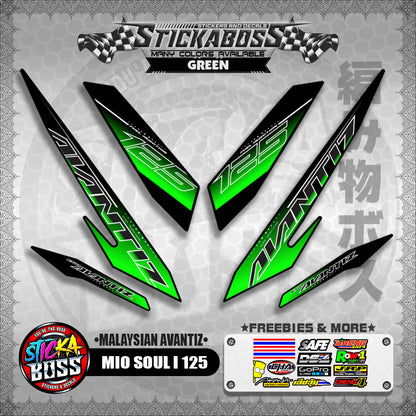 MIO SOUL I 125 STICKER DECALS ( MALAYSIAN AVANTIZ )【WITH FREEBIES】