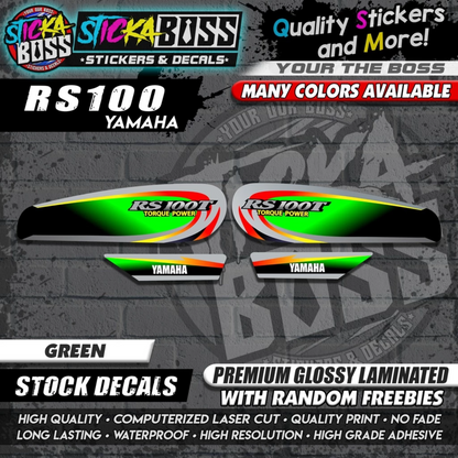 RS100 STOCK DECALS【WITH FREEBIES】