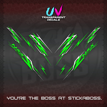 NMAX V2 UV TRANSPARENT DECALS (2024 NM A8 STYLE) STICKER DECALS By STICKABOSS