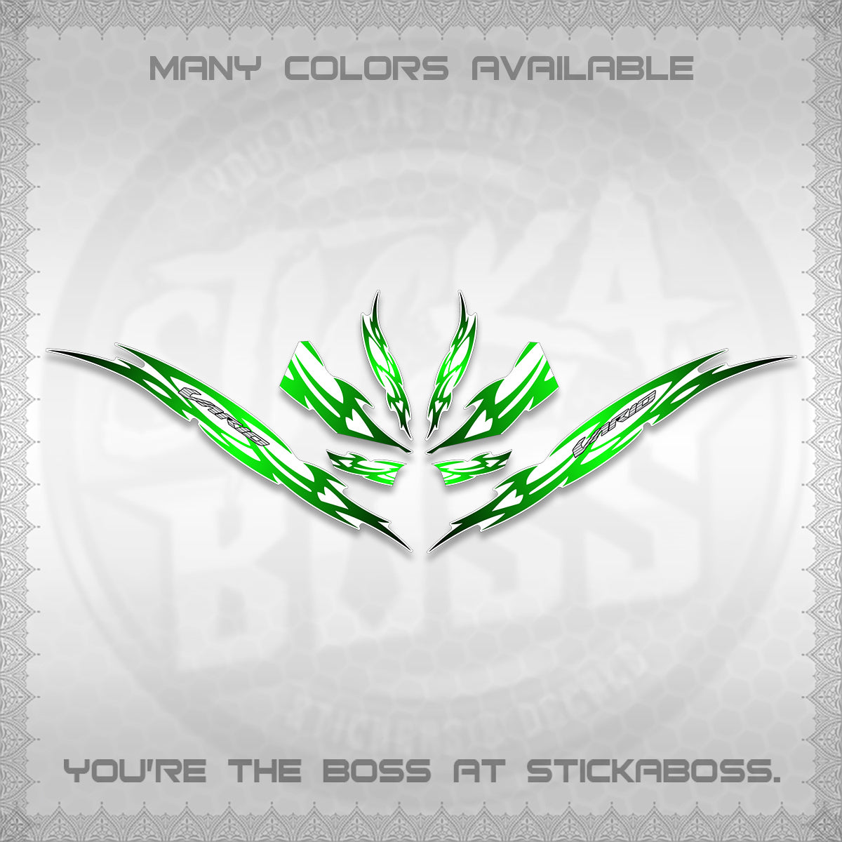 CLICK 125 V3 INDO VARIO FOR WHITE DECALS (2026 NUSANTARA STRIPING) STICKER DECALS By STICKABOSS