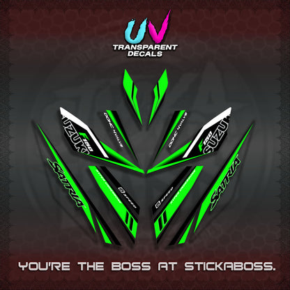 【PREMIUM UV PRINT】TRANSPARENT RAIDER 150 Fi SATRIA DECALS (2026 NTN N22)STICKER By STICKABOSS