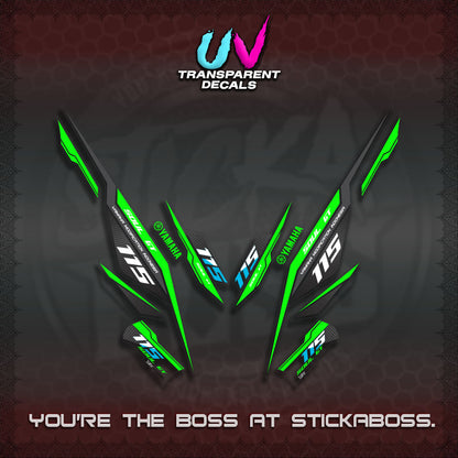 【PREMIUM UV PRINT】TRANSPARENT MIO SOUL I 115 GT INDO DECALS(0002 DESIGN)STICKER DECALS By STICKABOSS