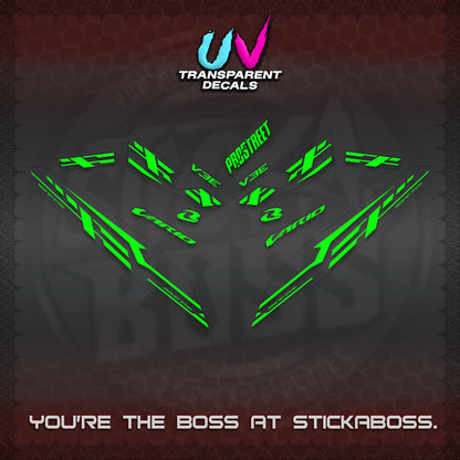 CLICK V3 UV TRANSPARENT VARIO DECALS (2026 V3E 001 DESIGN)STICKER KITS By STICKABOSS