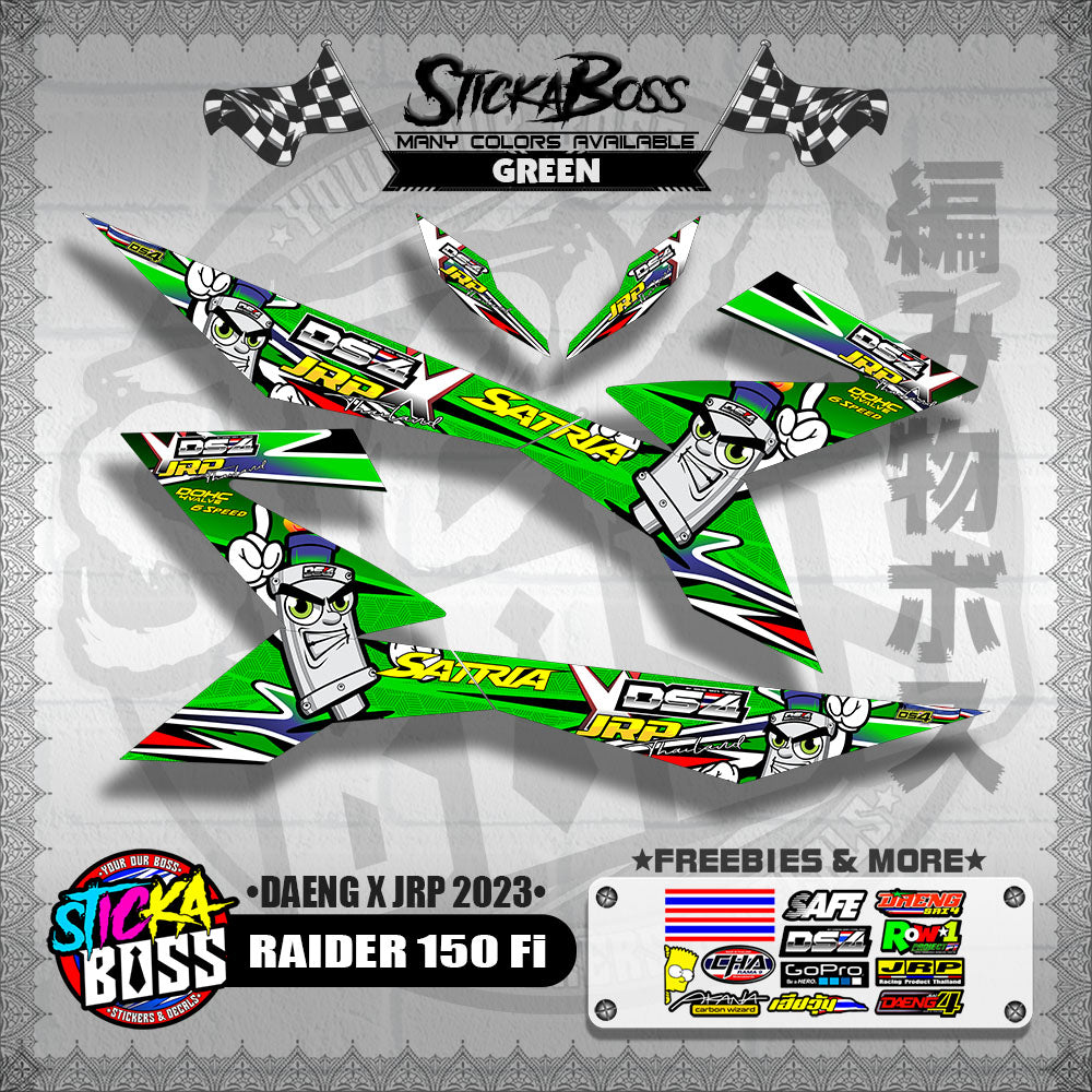 RAIDER 150 Fi DECALS ( DAENG x JRP 2023 )【WITH FREEBIES】