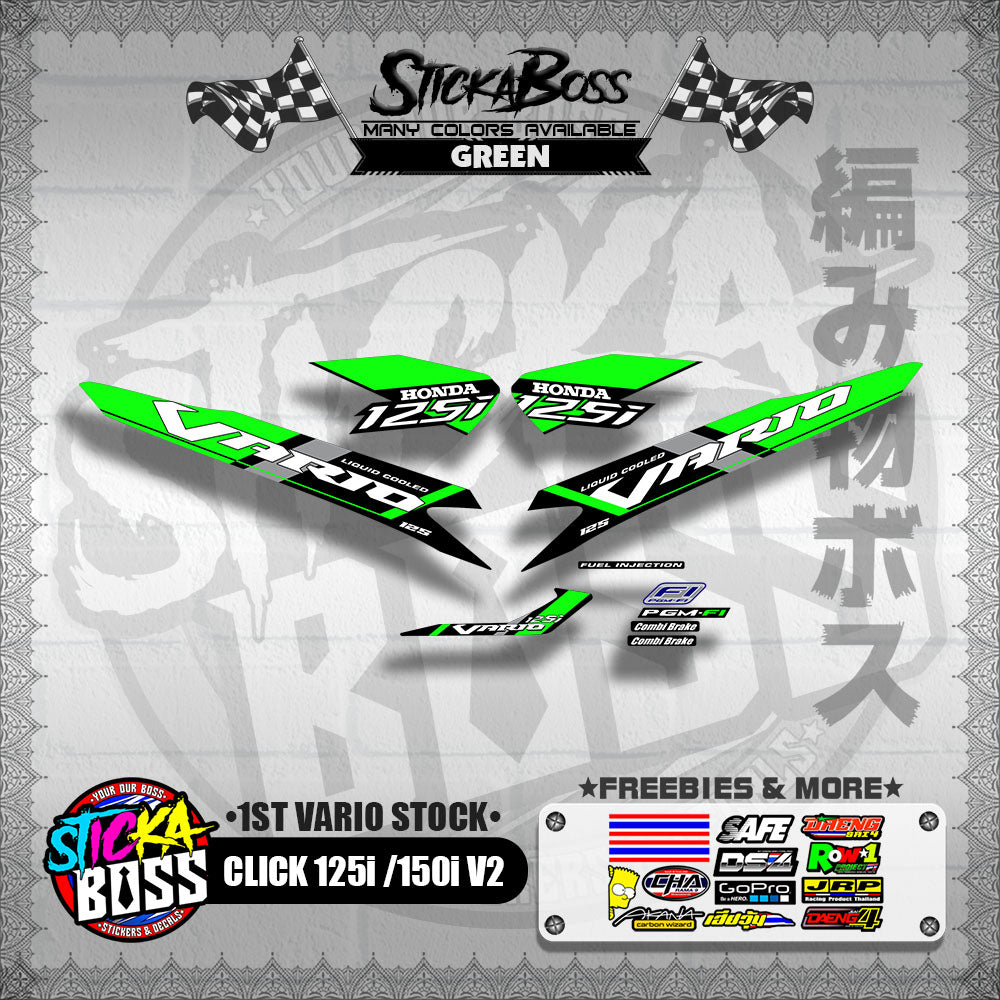 CLICK 125i / 150i V2 DECALS ( 1ST VARIO STOCK )【WITH FREEBIES】