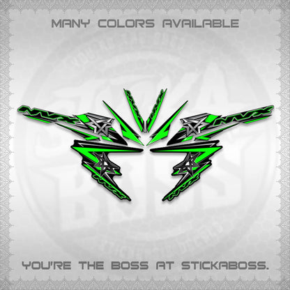 AEROX V3 INDO DECALS (ALPHA TURBO 0002)STICKER DECALS By STICKABOSS