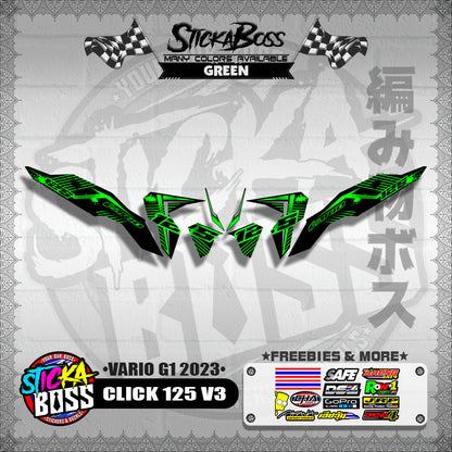CLICK 125 V3 DECALS ( VARIO G1 2023 )【WITH FREEBIES】