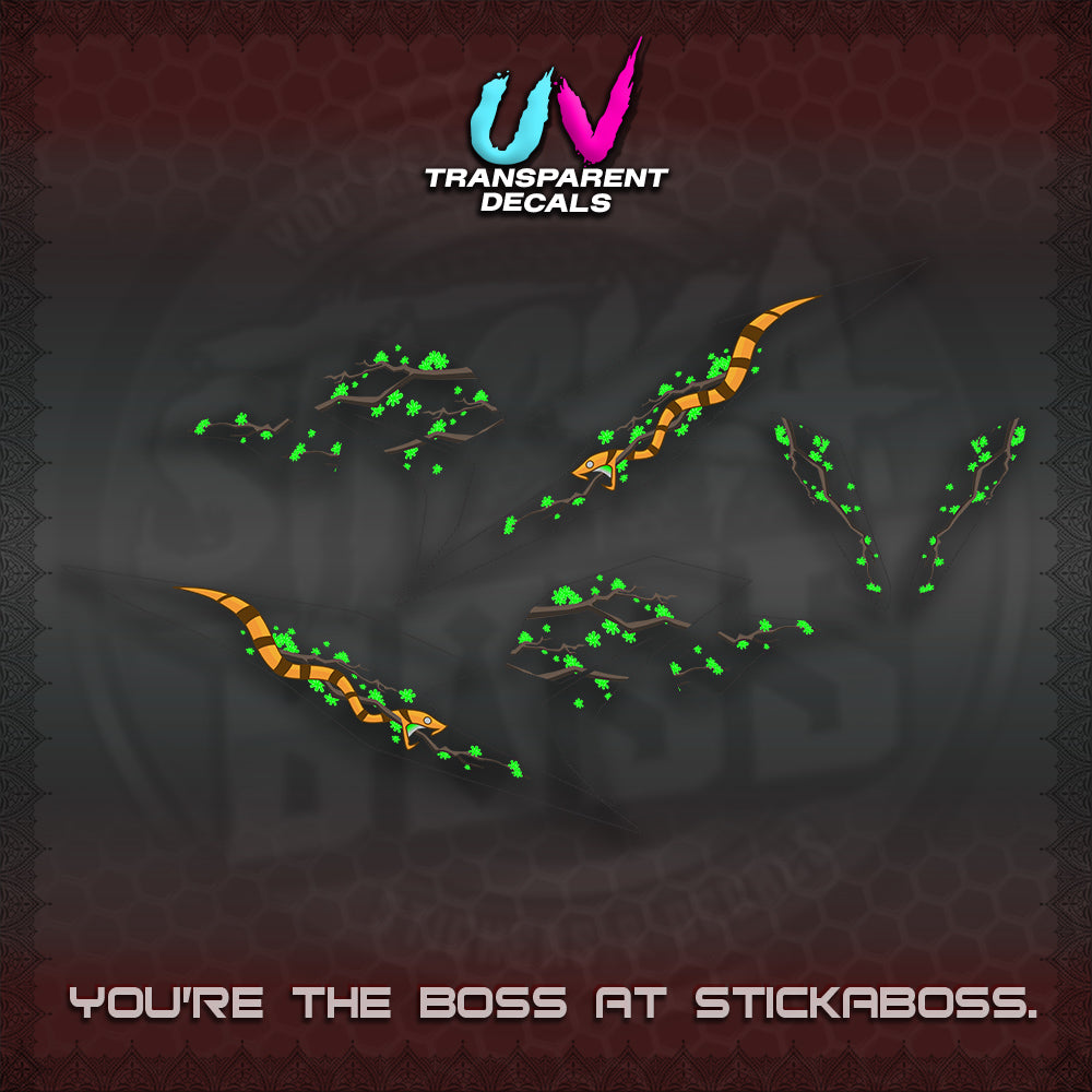 BEAT V3 UV TRANSPARENT DECAL (DELUXE KAZE DESIGN)STICKER DECALS By STICKABOSS